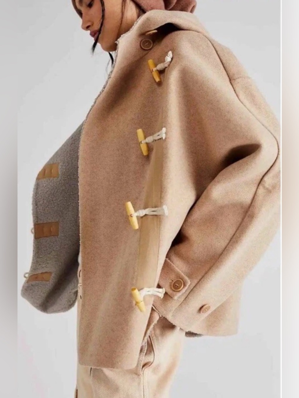 We the free Slouchy Hooded Duffle Jacket
Style No: 79385001 medium oatmeal